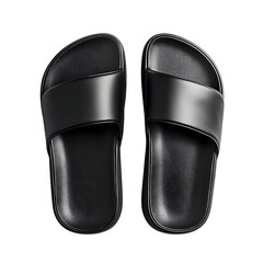 Sleek Slip On Sandals with an Ultra Minimalist Desi Isolated on Transparent Background