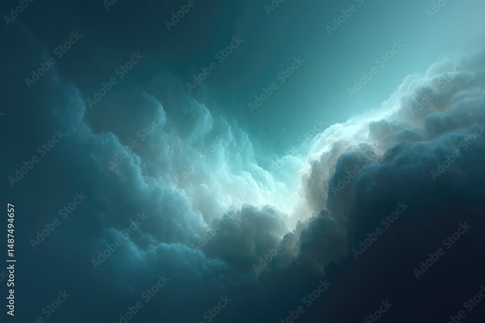 Poster mysterious abstract design with hidden elements and subtle details intriguing viewers with its conce