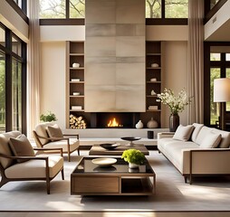 sleek design with soft tones and cheerful 