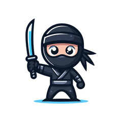 Ninja Mascot avatar illustration design for gaming esportlogo badge emblem digitalart japanese artwork samurai character ninjaart conceptart profilepic stealth fantasy ninja