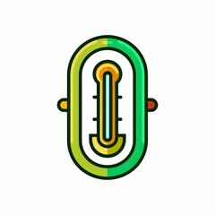 Colorful Health Indicator Gauge Illustration