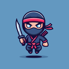 Ninja Mascot esport illustration for avatar logo badge digitalart gaming character artwork ninjaart emblem conceptart profilepic mysterious fantasy assassin warrior combat stealth