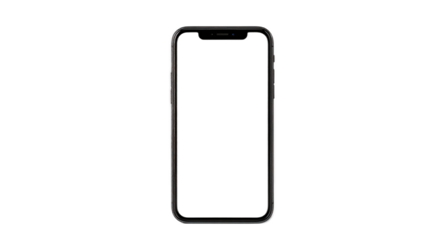 Smartphone Mockup With Blank Screen for App Design and Digital Marketing Presentation and Website Development Ideas