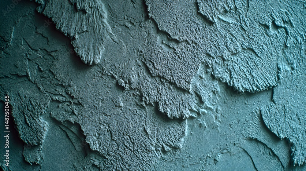 Wall mural blue matte wall texture with subtle paint patterns and soft lighting
