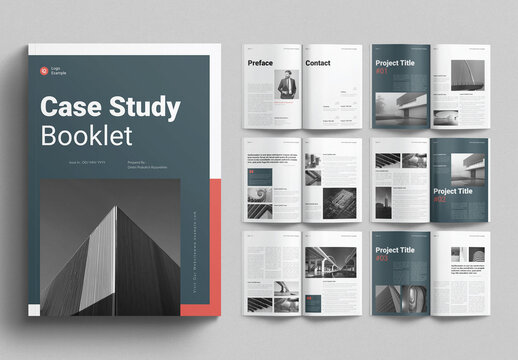 Case Study Booklet Layout Design Template