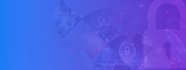 Cybersecurity Digital Lock Background