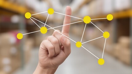 Warehouse operations optimization using data visualization infographic