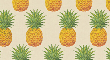 Fototapeta premium Pineapple Pattern Background