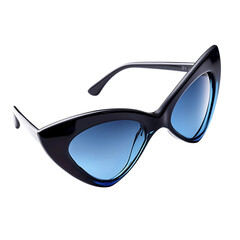 Dynamic Cat Eye Sunglasses with Cutting Edge Design Isolated on Transparent Background