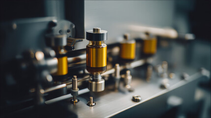 Close-up of industrial machinery showcasing precision and advanced engineering.