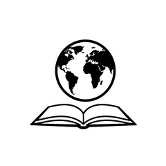 Knowledge Unveiled: An open book supporting a globe, symbolizing global knowledge and educational pursuits. Representing the interconnectedness of information, learning, and global awareness.
