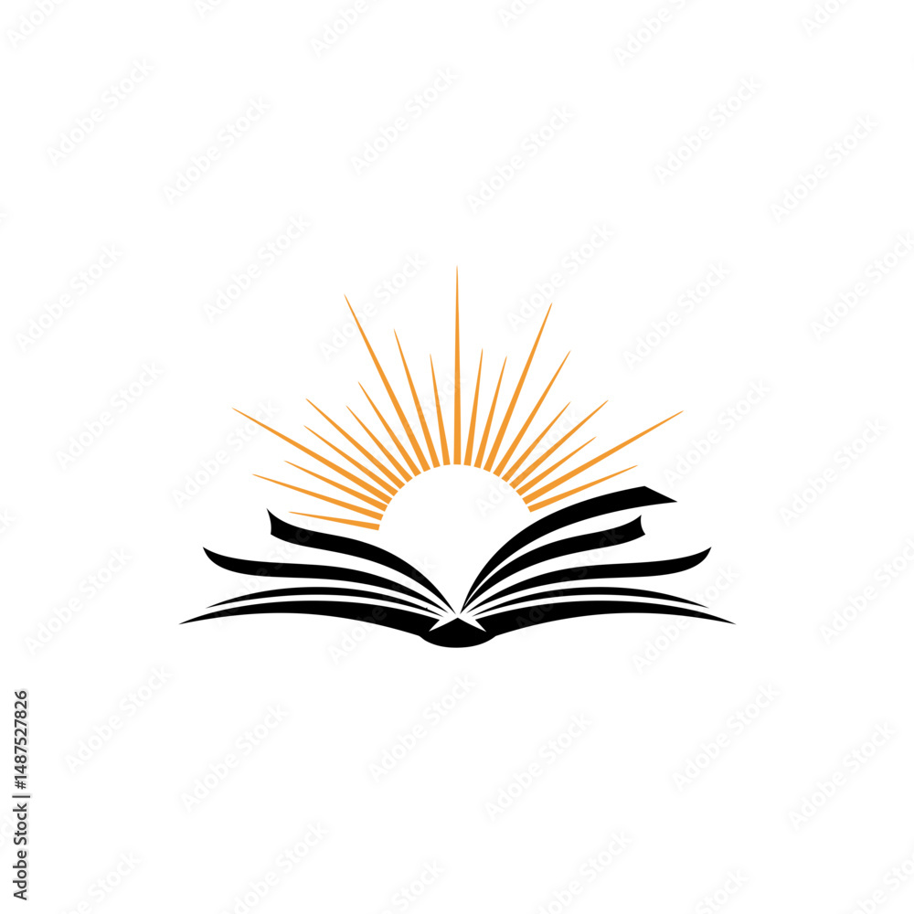 Poster knowledge unveiled: a symbolic representation of an open book, its pages radiating with the illumina