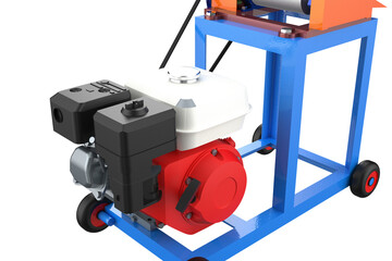 Portable Gasoline Sugarcane Juicer Machine for Fresh Juice Production - Essential Street Vendor and Market Equipment. Efficiently extracts delicious natural sweet juice from sugarcane stalks for