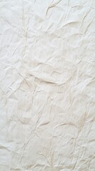 Obraz premium Wrinkled, off-white paper with embedded fibers.