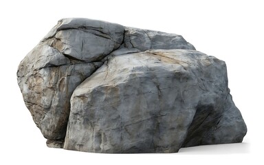 Isolated Gray Rock Formation for Design Projects