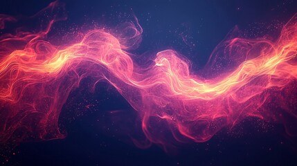 Obraz premium Red energy flow abstract background