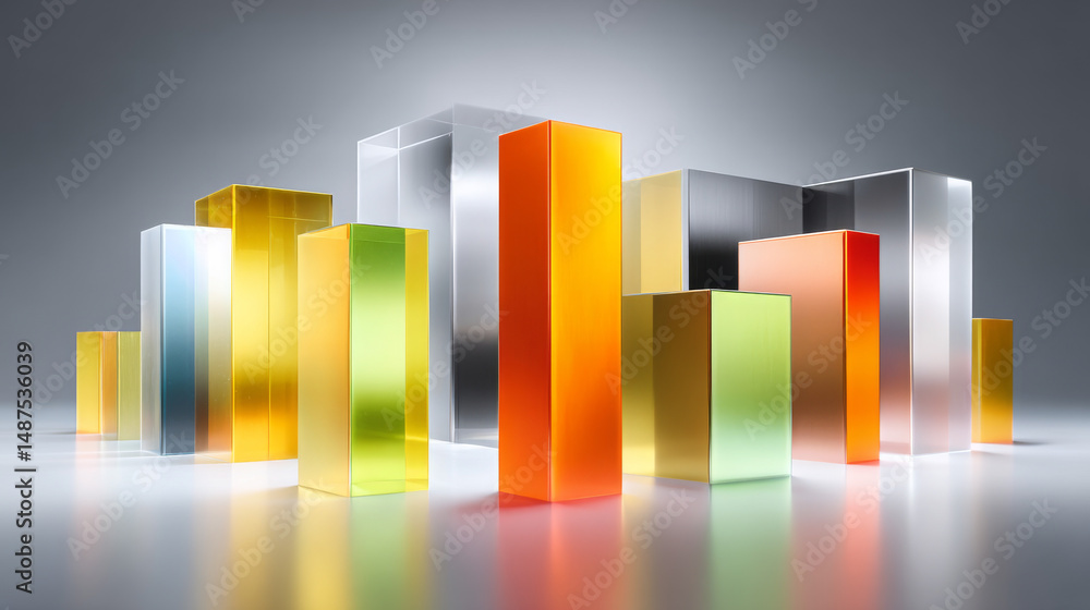 Poster colorful geometric shapes create a modern and abstract design for various uses.