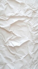 Obraz premium Wrinkled, white, creased, textured sheet.