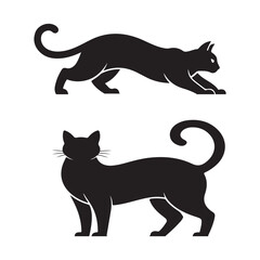 Obraz premium Adobe Illustrator Artwork Cat Silhouette