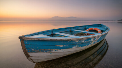 Fototapeta premium A peaceful lakeside scene