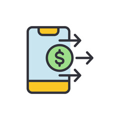 Mobile Money Transfer Symbolizing Digital Finance And Transactions