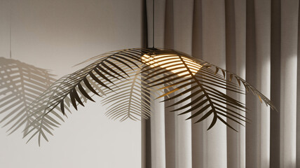 Abstract plant shade on a soft and subtle background