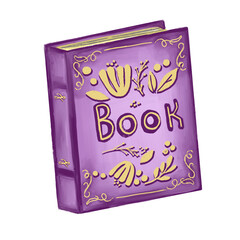 children's fairy tale book, magic book hand