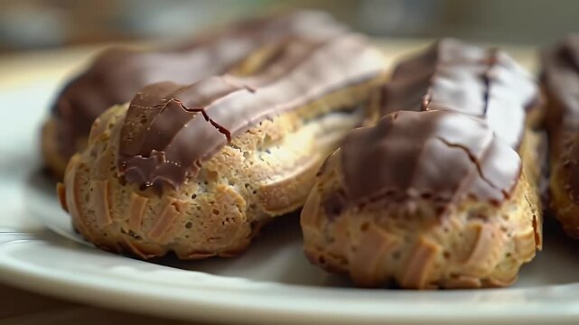 Chocolate eclairs