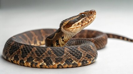 Fototapeta premium Cottonmouth on studio background 