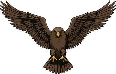 Eagle Head Icon in Bold Monochrome Vector Style.
