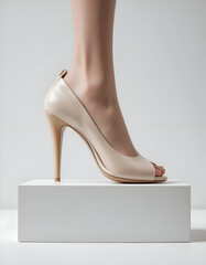 Classic heel closed toe platform