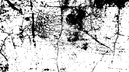 Fototapeta premium Abstract grunge black and white distressed wall texture background, Black and White Grunge Texture Background, Distressed Concrete Surface Texture, Isolated on transparent background, PNG