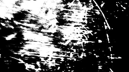 Abstract grunge black and white distressed wall texture background, Black and White Grunge Texture Background, Distressed Concrete Surface Texture, Isolated on transparent background, PNG