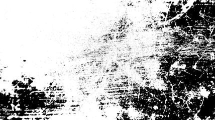 Abstract grunge black and white distressed wall texture background, Black and White Grunge Texture Background, Distressed Concrete Surface Texture, Isolated on transparent background, PNG