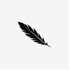 Obraz premium Discover a stunning collection of feather silhouette vector illustrations featuring bird feathers, black feather designs, and abstract minimalistic styles in monochrome. Perfect for creative projects 