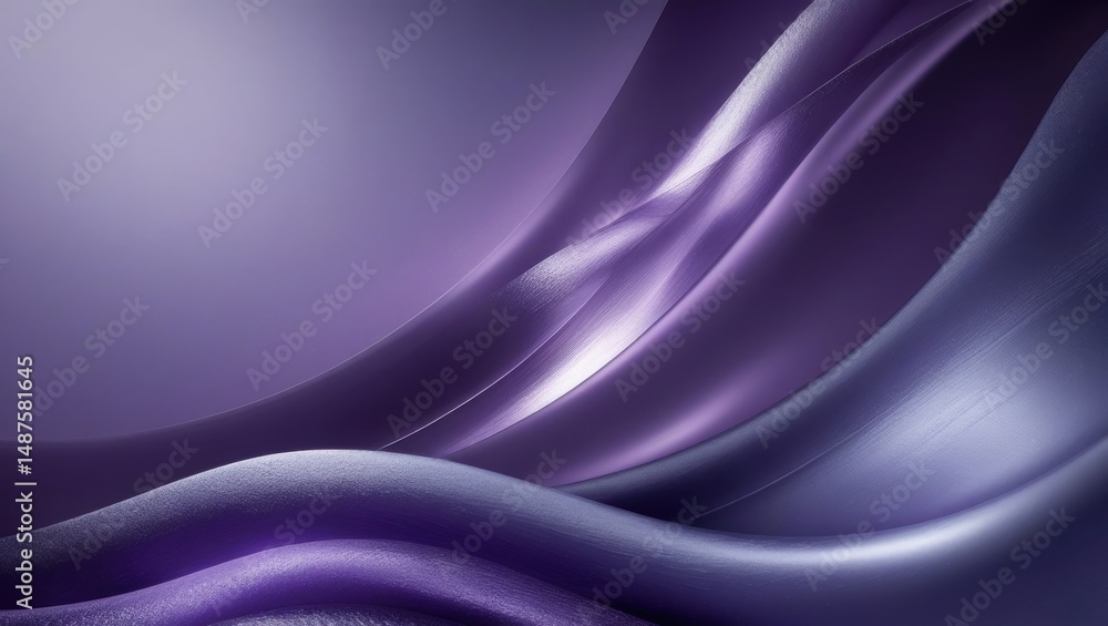 Aufkleber abstract purple waves background with smooth texture and gradient