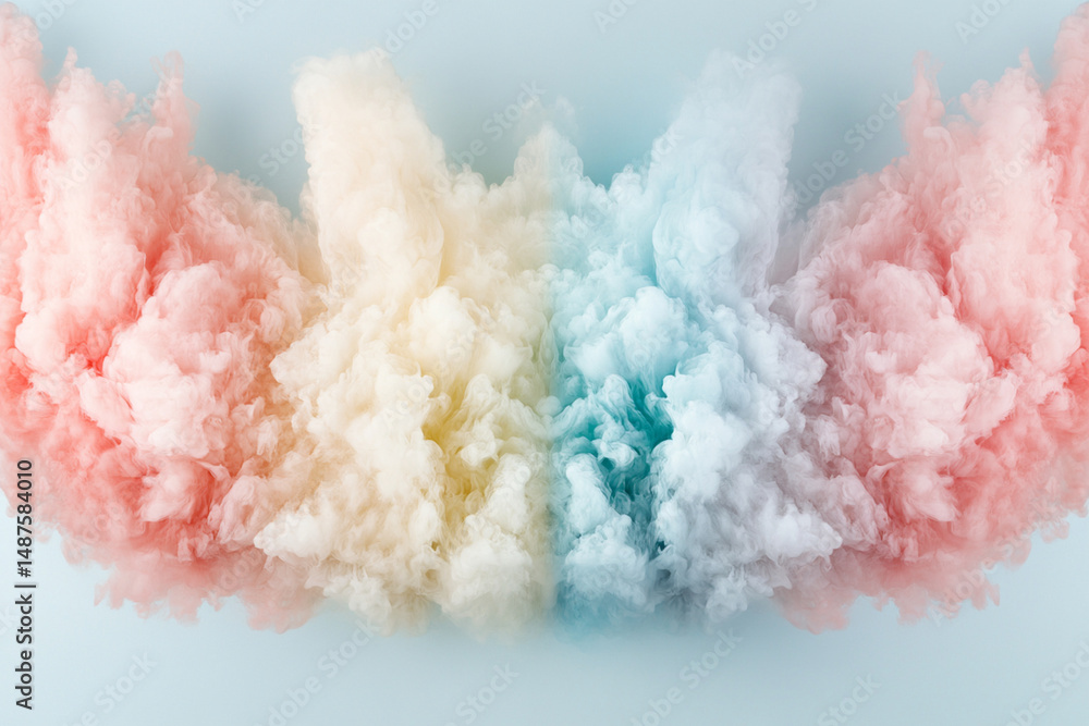 Poster ink dispersing in water creates vibrant color trails with graceful swirls and unique patterns