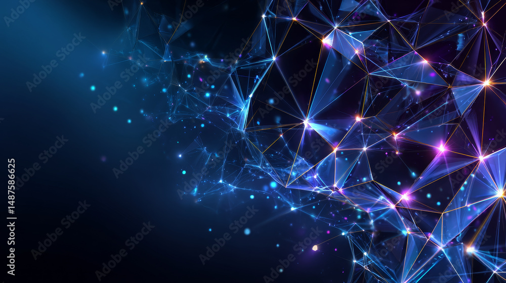 Fototapete abstract lines circuit lights background with space for your text vector design