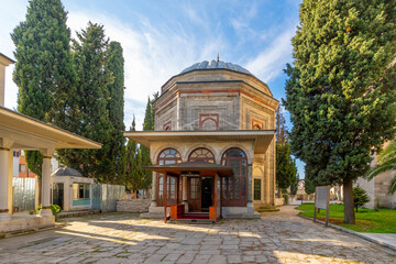 Yavuz Sultan Selim Tomb located in the side garden of Yavuz Sultan Selim Mosque