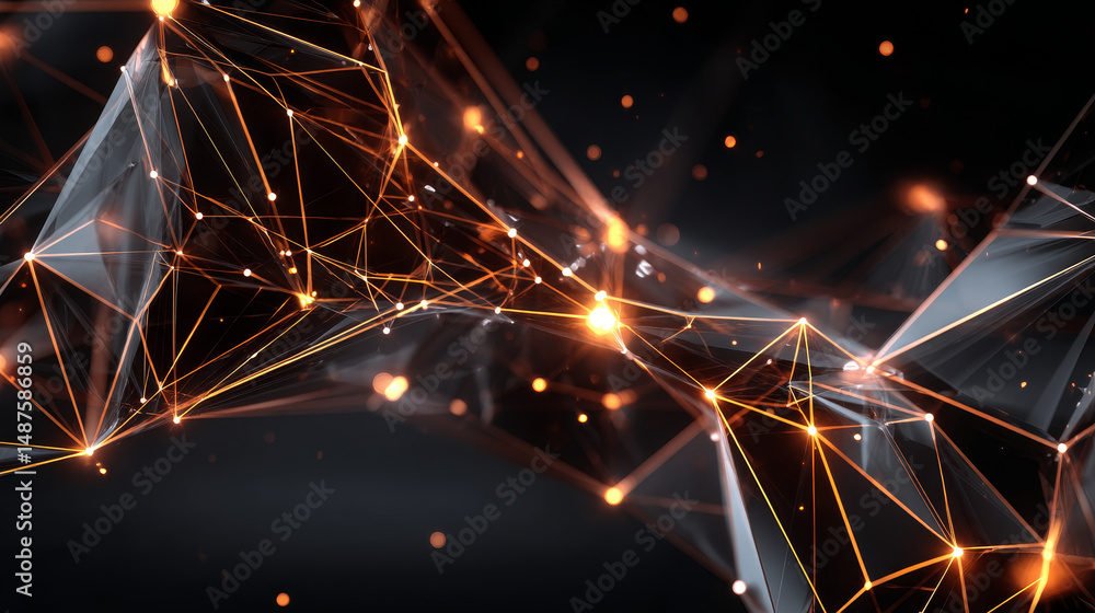 Poster Abstract Lines Circuit Lights Background with Space for your Text vector design