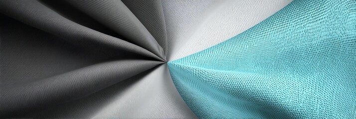 A sleek, minimalist Victory Day display featuring a sharp slate gray and pastel blue division with intersecting lines and fine mesh&mdash;clean, modern, and symbol-free for a stylish patriotic vibe