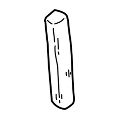 French fries simple minimalist icon and cute seamless pattern. Pommes frites doodle pattern. For packaging and banner design. Fry potato. Simple wooden chip design illustration