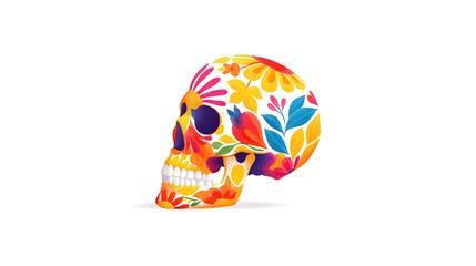 Colorful skull