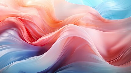 Obraz premium Abstract Colorful Design: Beautiful Modern Waves and Smooth Gradient Texture with Elegant Flowing Patterns for Artistic Aesthetic Background
