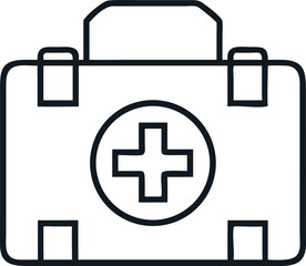 First Aid Kit Icon - Vector Design.