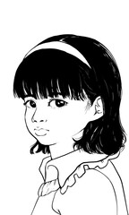 vector illustration of a girl