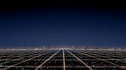 Nightfall Grid Cityscape Tokyos Urban Sprawl.