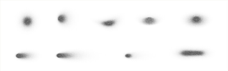 Grain paint spray noise gradient pattern shape. abstract shape with shadow spray sand effect. PNG