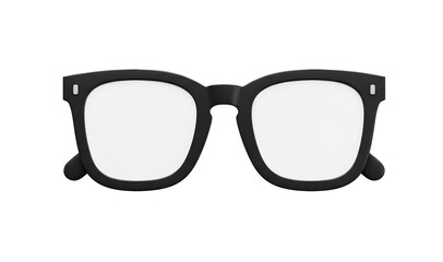 Sunglasses black icon 3d isolated render on white background