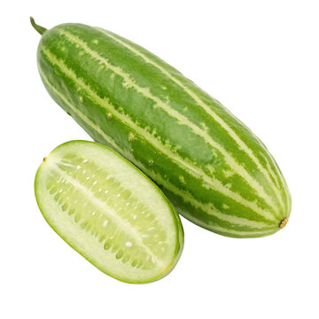 Whole kundru (ivy gourd) on transparent background